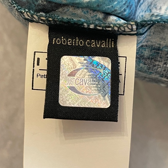 NWT! Just Cavalli By Roberto Cavalli Fish Scale Blouse Size: XS - Picture 14 of 15